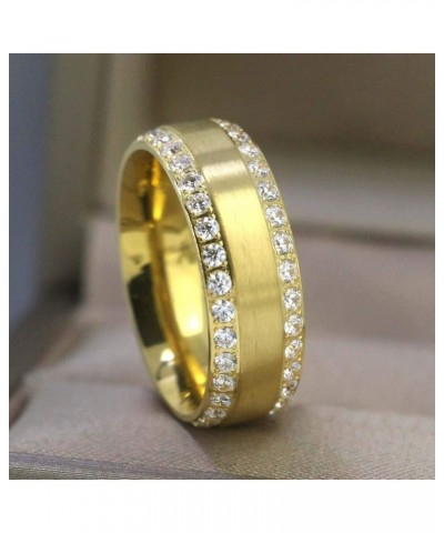 Couple Rings Matching Ring Heart 1.5ct CZ Yellow Gold Plated Women Wedding Ring Sets for Him and Her Rings Gold women size6 &...