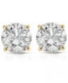 (IGI Certified 0.70ct & up) Round Diamond stud Plus Quality 0.04ct-2.00ct, Clarity I3-I4 Yellow Gold 0.1 carats $28.74 Earrings