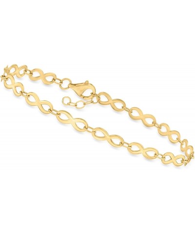 Canaria 10kt Yellow Gold Infinity-Link Bracelet 6.5 Inches $86.00 Bracelets