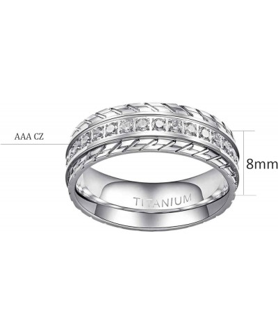 Couple Rings 4pcs Matching Rings 1ct AAA CZ White Gold Plated Women Wedding Ring Sets for Him and Her White women size9 & men...