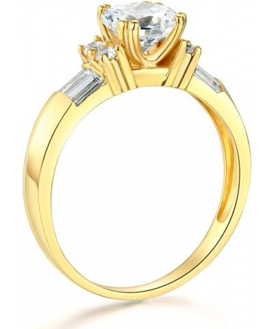 14k Yellow OR White Gold SOLID Wedding Engagement Ring and Wedding Band 2 Piece Set Yellow Gold $172.20 Sets