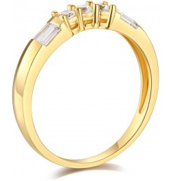 14k Yellow OR White Gold SOLID Wedding Engagement Ring and Wedding Band 2 Piece Set Yellow Gold $172.20 Sets