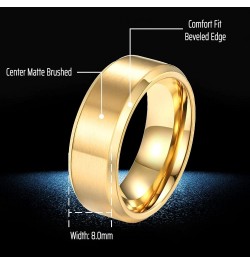 CEJUG 18k Yellow Gold Wedding Ring Sets for Him and Her Women Men Titanium Stainless Steel Bands 2Ct Cz Couple Rings Women's ...